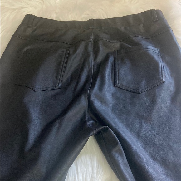 Black Faux Leather Leggings - Picture 9 of 9